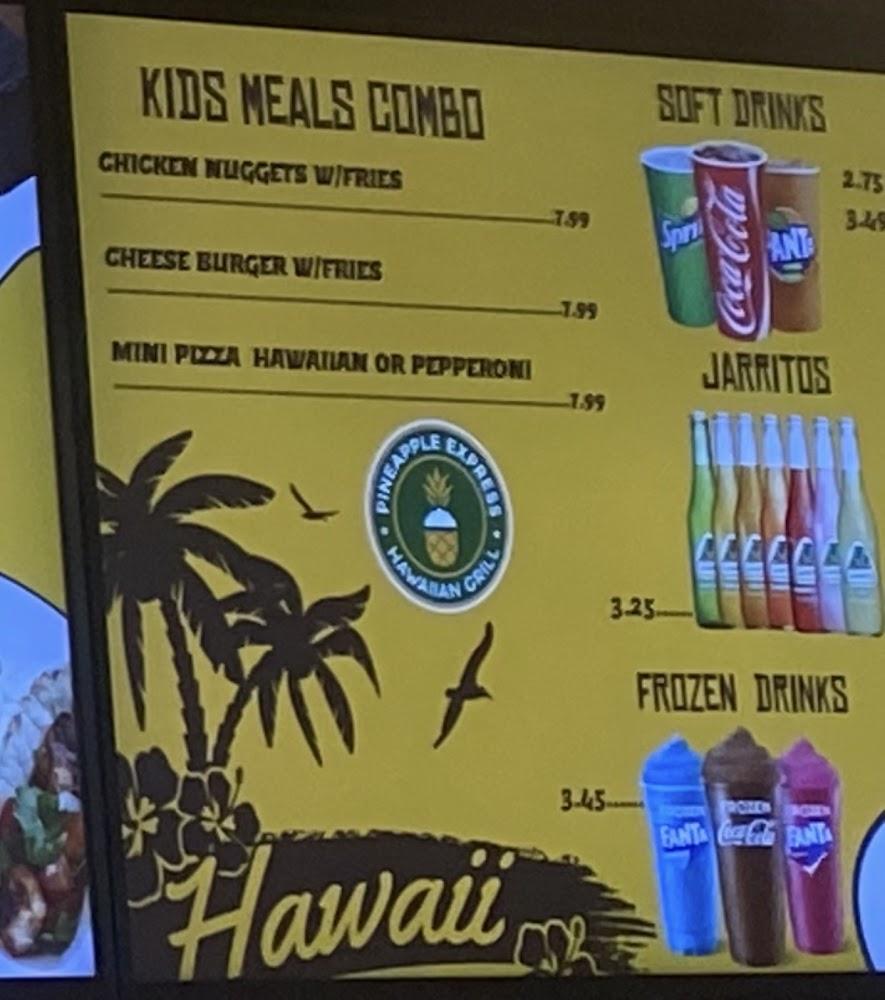 Pineapple Express Hawaiian Grill Menu image 3